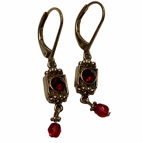 Talbots Jewelry - NWT Talbots ruby and gold tone earrings